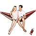 Produktbild Ducomi® Siesta -Komfortable Hängematte in Stabiler Baumwolle Leinwand 180 x 85 cm für Ihre Erholung im Freien, ideal für Garten, Terrasse, Balkon und Camping (Rot)