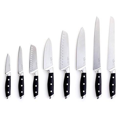 ProCook Elite Forged X70 Messerset, 8-teiliges Set mit Messerblock aus Akazienholz – FRÜHLINGSANGEBOT! - 4