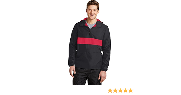 Sport-Tek Zipped Pocket Anorak-JST65-XS 