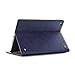 Produktbild iPad 4 Hülle , elecfan® Vintage Retro Business-Stil Folio Slim Fit Kunstleder Schutzhülle Case Smart cover mit Standfunktion / Kartenfächer / Auto Schlaf Aufwachen Funktion PU Tasche Ledertasche Leichtgewicht Anti Kratzer Schutzhülle für iPad 2 iPad 3 iPad 4 (iPad 2 iPad 3 iPad 4, Blau)