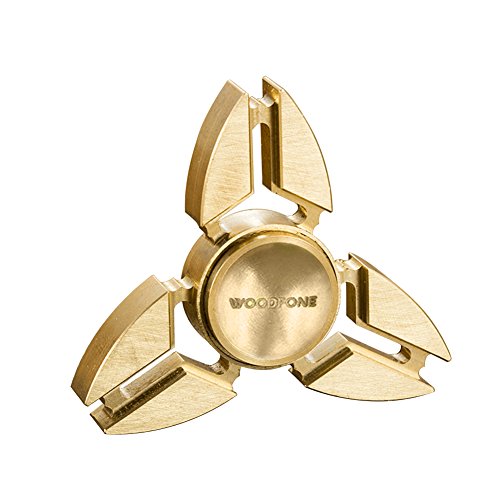 EDC Fidget Hand Spinner Metal WOODFONE Copper Tri-spinner, High Speed 1-6 Min Spins Finger Spinner for Stress Relief, ADHD, Anxiety & Improved Focus EDC Fidget Hand Spinner Metal WOODFONE Copper Tri-spinner, High Speed 1-6 Min Spins Finger Spinner for Stress Relief, ADHD, Anxiety & Improved Focus