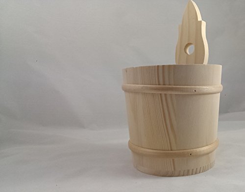 Besteckkorb Besteckbehälter mit drei Kammern Besteckfass Besteckkasten Holz (Natur) - 3