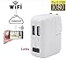 Produktbild TenSky 1080P HD WiFi Mini charger Ladegerät Kamera Adapter Wand AC Stecker Ladegerät P2P Pinhole Video Recorder Indoor Nanny Cam Bewegungsmelder Unterstützung IOS Android