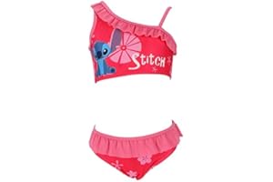 EXEN Bikini para niñas Lilo & Stitch Verano Ideal para Mar y Piscina Rosa Tallas de 3 a 8 Años