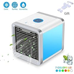 Mini portable refroidisseur d'air, espace personnel portable climatiseur mobile Portable mini USB ventilateur de bureau humidificateur pour bureau accueil voyage en plein air