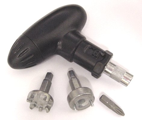 Deluxe Rachet Spike Wrench - For Golf Shoe Spikes or Other Sports Spikes