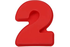 MRCHEN Pastel de Número, Molde de Pastel de Número Grande, Molde de Número, Molde de Pastel de Número 3D, Molde de Pastel en Forma de Número Adecuado Para Cumpleaños, Bodas, Fiestas