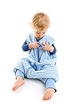 Schlummersack Baby Ganzjahresschlafsack mit Füssen 2.5 Tog – Blue Stripes – erhältlich in 5 verschiedenen Grössen - 2