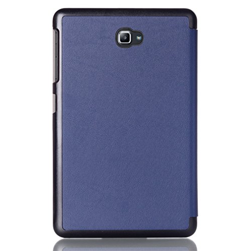 Samsung Galaxy Tab A6 10.1 Schutzhülle – Ultra Slim PU Leder Tasche Hülle für Samsung Galaxy Tab A (2016) SM-T580N/T585N 25,54 cm (10,1 Zoll) Smart Cover case mit Standfunktion (Dunkelblau) - 3