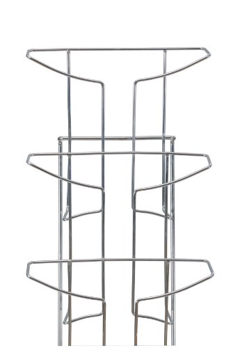 ALBA A4 Wire Display Stand with 21 Compartments - metalic