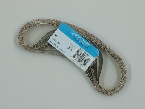 10 x Gewebe-Schleifbänder für Powerfeile 6 x 457 mm Körnungen 40 60 80 120 240
