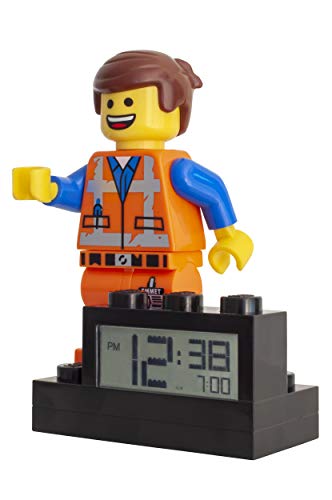 Lego-Movie-2-9003967-Emmet-Minifigure-Kids-Light-Up-Alarm-Clock