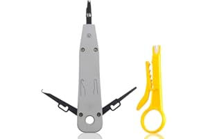 SQHY Wire Cutter Knife Telecom Pliers Punch Down Tool Ethernet Krone Tool for RJ45 Socket Cat5/Cat6/Ca7 & Telephone Cable Impact IDC Data Punchdown Tool