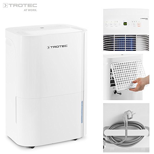 TROTEC TTK 66 E (max. 24 l/Tag), geeignet für Räume bis 125 m³ / 50 m², Luftentfeuchter und Luftreiniger mit integriertem Ionisator zur Verbesserung der Luftqualität