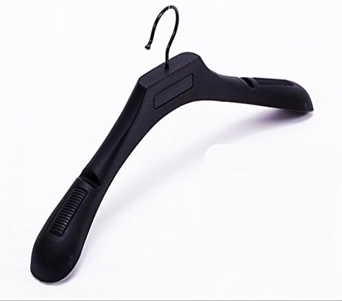 KKLL Hanger Madam Black Plastic Scrubs Hanger Non-slip Jacket Clothes Hanger?pack of 10? , 2