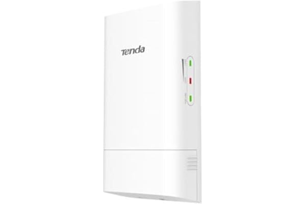 Tenda O1-5G Point d'Accès Extérieur Sans Fil Extérieur, Antenne Directionnelle 9 dBi, 867 Mbps sur 5 GHz, 1 Port Ethernet 10/100 Mbps, Gestion Web, Prend en Charge PoE/DC Passif, Auto-Bridging, IP65