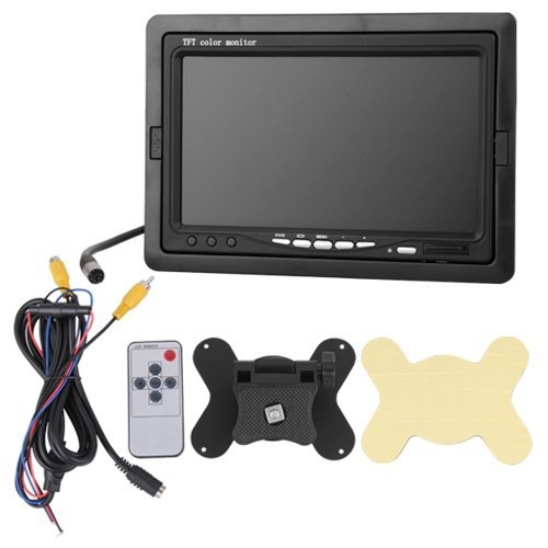 SODIAL(R) 7" Auto KFZ TFT Farb Monitor fuer DVD VCD GPS Rueckfahrkamera + Remote