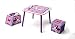 Disney Minnie Mouse Table and Ottoman Set with Storage