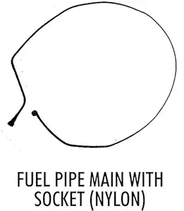 Bravo Fuel Pipe Main With Socket (Nylon) Chevrolet Spark