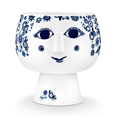 Preisvergleich Produktbild Bjørn Wiinblad - Blumenübertopf mit Fuss, Juliane, blau, Ø16 cm