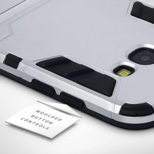 Samsung Galaxy A3 2017 Carcasa H brida de Silicona Polycarbonato Doble Resistencia y soporte para mesa - Plata reviews Samsung Galaxy A3 2017 Carcasa H brida de Silicona Polycarbonato Doble Resistencia y soporte para mesa - Plata