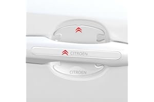 CompraFun Film Protecteur pour Poignée de Porte de Voiture, 8 Pcs Universel Autocollant Voiture Transparent Autoadhésive pour Citroen Poignée de Porte, Anti-Rayures