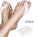 Produktbild Hallux Valgus Zehenspreizer, Weich Komfortabel und Hohe Lebensdauer Zehenspreizer aus Soft Gel Silikon, Zur Behandlung von Hallux Valgus und Hammerzehen & als Ballenschutz, Universalgröße 6 Stück
