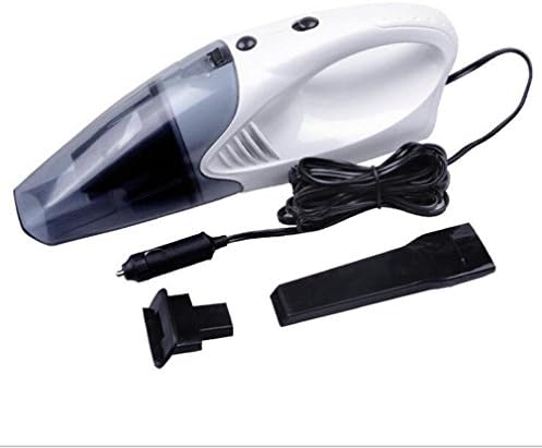 Car Vacuum Cleaner,12V 96W Portable Mini Wet and Dry Vacuum Cleaner with 4.5m Power Cord with Cigarette Lighter(White)