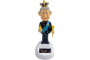 St@llion Solar Powered King Charles Dancing Ornaments for Decoration Home/Desktop/Car/Window/Garden (Pack of 1)