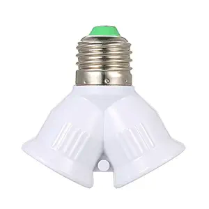 Festnight LED Lamp Bases E27 Male to 2 Female Y Shape Light Bulb Base Adapter Splitter Lamp Holder Socket