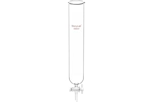 stonylab Dropping Funnel, Borosilicate Glass Burette Funnel with PTFE Stopcock for Laboratory and Home Use, 500 ml
