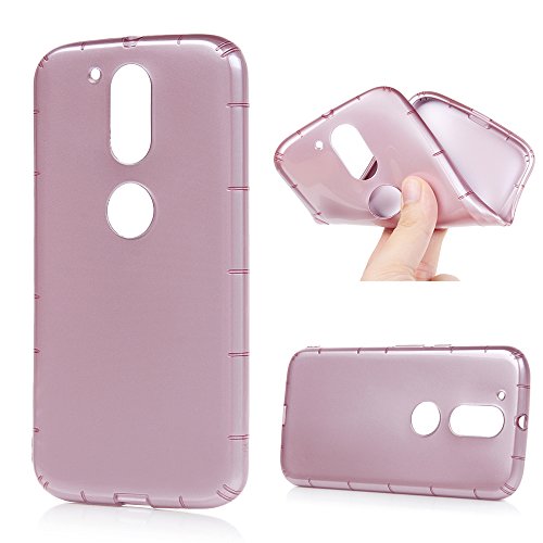 Lenovo Moto G4 /G4 Plus Silikon Case Lenovo Moto G4 Plus Handyhülle YOKIRIN Premium Relief Flexible TPU Silikon Case Schutzhülle Weich Cover Handytasche Etui Handycase Slim Fit Rutschfest Kratzfest Silikonhülle Rose Gold - 2
