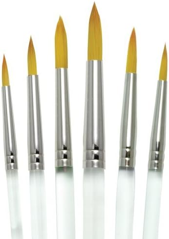 Aqualon Royal and Langnickel Short Handle Paint Brush Set, Round, 6-Piece by Aqualon