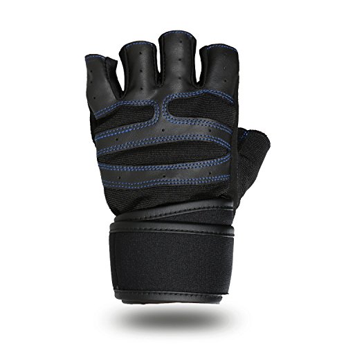 HiCool Fitnesshandschuhe Trainingshandschuhe Gym Fitness Gewichtheben Handschuhe Herren Bodybuilding Workout Sports Pro Wrist Wrap - 5