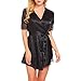 Produktbild Amphia - Damen Nachtwäsche Jacke Gürtel Kleid Anzug Home Service,Frauen Fashion Sexy Sleepwear Lingerie Lace Temptation Belt Underwear Nightdress
