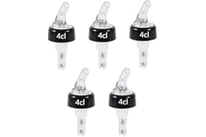 Delaman Weinausgießer, konischer Ausgießer, Schnapsausgießer, Weinausgießer, Zubehör (Farbe: Weiß, UnitCount: 4 cl)