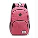 Produktbild XHHWZB Reise-Laptop-Rucksack, Berufsgeschäfts-Rucksack-Tasche mit USB-Ladeanschluss, dünne Leichte Laptop-Tasche, Wasserdichter Schulrucksack für Frauen-Männer (Farbe : Pink)