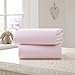 Clair de Lune Crib Cotton Jersey Flat Sheets (Pack of 2, Pink)