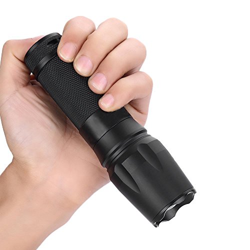 LED Zoombar 2500lm Superhelle Taschenlampe, GOCHANGE LED Handlampe, LED Camping Handlampe, LED Flashlight Mit einstellbarem Fokus / 5 Licht-Modi Wasserdicht Lampe für Outdoor Sportarten wie Camping, Wandern, Angeln - 5