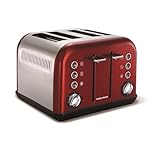 Morphy Richards Accents Toaster, 1800 Watt, Red (Kitchen &amp; Home)