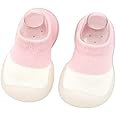 MOMISY Anti-Skid leather soled 2 Color Shoe Socks for Baby Boys and Baby Girls-12 to 24 months, Medium