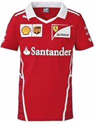 Oficial Ferrari F1 2017 niños equipo camiseta – rojo, 9-10 yrs 140cm