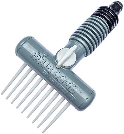 Aqua CombHaustier Kamm für Dusche und Shampoo,Tiefe Waschungen und De-Tangles,Gibt gesunden glänzenden Mantel,Ideal für Gesundheit und Wohlbefinden (Langes Haar)