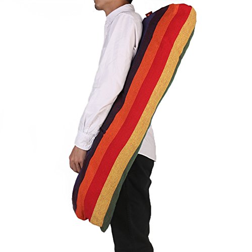 Hängesessel Mit Querstrebe Bali-Serie, Bis 150 kg belastbar, Regenbogen (103*23*16CM, Regenbogen Farbe) - 2