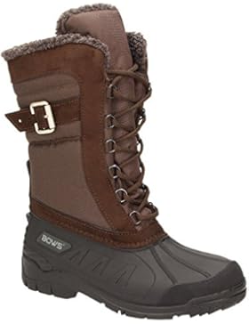 BOWS Susi- Winterstiefel Damen Schnee Stiefel Snow Schuhe Winterboots Warm Gefüttert Wasserdicht Wasserabweisend