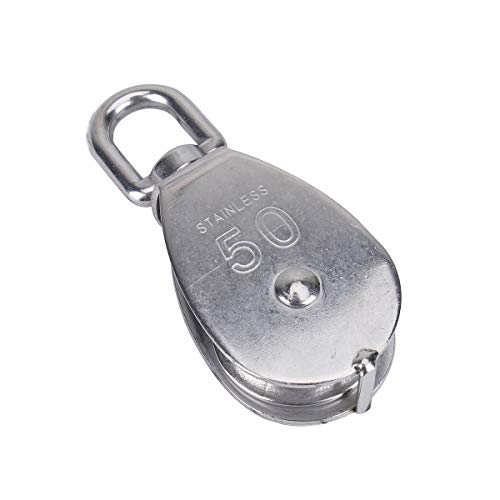 VORCOOL Carrucola in Acciaio Inox 400kg - Argento