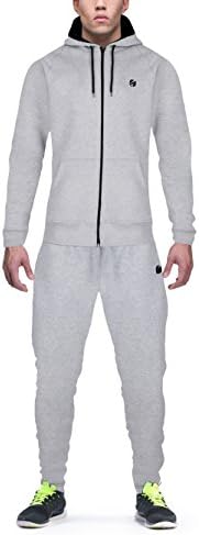 TR3NCH Men's Hoody/Fleece Tracksuit Set New Contrast Cord Fleece Hoodie Top Bottoms Jogging/Joggers Gym Sport Sweat Suit Pants Plus Size S M L XL XXL