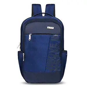 ZIPLINE 35 LTR, 20 inch Blue Laptop Backpack for Men & Women College Girls Boys fits 15.6 inch Laptop MacBook pro/Tablet Polyester Airline Carry-on Size