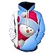 Produktbild Mymyguoe Herren Weihnachten 3D Printed Christmas Pullover Langarm Kapuzenpulli Tops Bluse Hoodie Oberbekleidung Sweatshirt Oberteile Kapuzenpullover Kapuzenjacke Kapuzenshirt mit Kapuze
