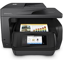 HP OfficeJet Pro 8725 AiO - Impresora multifunción (Inyección de tinta térmica, 300 x 300 DPI, 600 x 600 DPI, 1200 x 1200 DPI, A4, 216 x 356 mm), negro